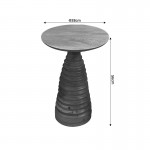 Βοηθητικό τραπέζι Souler Inart φυσικό μασίφ mango ξύλο Φ38x56εκ c477097