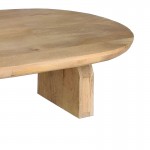 Τραπέζι σαλονιού Kane Inart φυσικό μασίφ ξύλο ακακίας 110x72x38εκ c477107