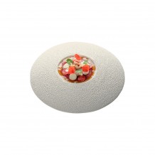 Πιάτο gourmet πορσελάνης φ26cm φ10cm εσωτερικά Studio Raw Σετ 6 c477148