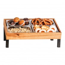 Κουτί μπουφέ GN1 1xΥ6cm ξύλινο δρυς με 4 κοντά μαγνητικά πόδια Bisetti c477154 Κουτί μπουφέ GN1 1xΥ6cm ξύλινο δρυς με 4 κοντά μαγνητικά πόδια Bisetti c477154