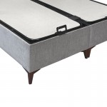 Κρεβάτι διπλό Serene pakoworld με αποθηκευτικό χώρο κρεμ ύφασμα 160x200εκ c477260