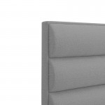 Κρεβάτι μονό Luxe pakoworld με αποθηκευτικό χώρο γκρι ύφασμα 120x200εκ c477320