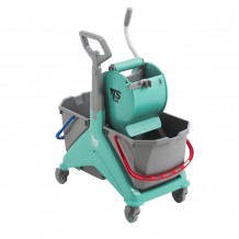 Καρότσι NICKITA DRY σφουγγαρίσματος με Πρέσα ρολό amp 2 κουβάδες 25lt TTS Cleaning c477366