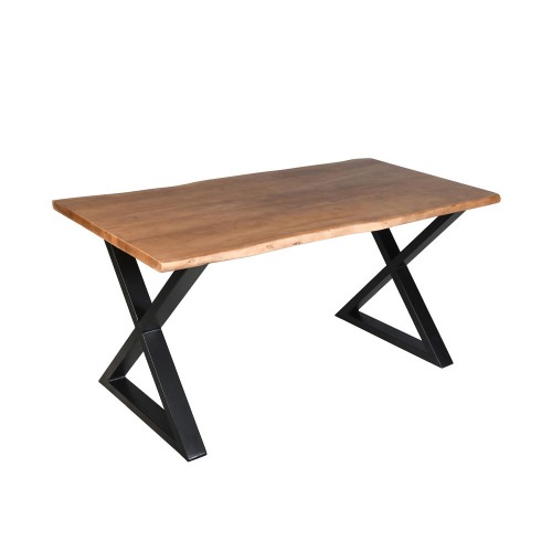 MINGLE ΤΡΑΠΕΖΙ ΦΥΣΙΚΟ ΜΑΥΡΟ 160x80xH76cm c477402