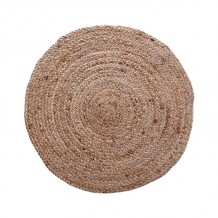 Χαλί Solon Inart μπεζ γιούτα 100x100x1εκ c477493