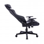 Καρέκλα γραφείου gaming Mazol pakoworld pu μαύρο 66x56x135εκ c477496