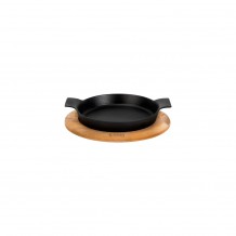 Cast iron σαγάνι σερβιρίσματος μαύρο με ξύλινη βάση φ18cm 18mm σμάλτο 1 στρώσεως 1 ψήσιμο 1 6kg LAVA c477513 Cast iron σαγάνι σερβιρίσματος μαύρο με ξύλινη βάση φ18cm 18mm σμάλτο 1 στρώσεως 1 ψήσιμο 1 6kg LAVA c477513