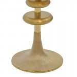 Βοηθητικό τραπέζι Trego I Inart χρυσό-λευκό μέταλλο Φ33x42εκ c477903
