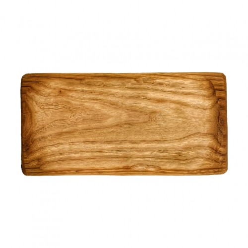 Ξύλινο σκαμμένο πλατό σερβιρίσματος από ξύλο Καστανιάς 35x17xΥ1 9cm c477916