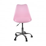 MARTIN Καρέκλα Γραφείου Χρώμιο PP Ροζ Κάθισμα Pu Ροζ Μονταρισμένη Ταπετσαρία Συσκ 1 c477917