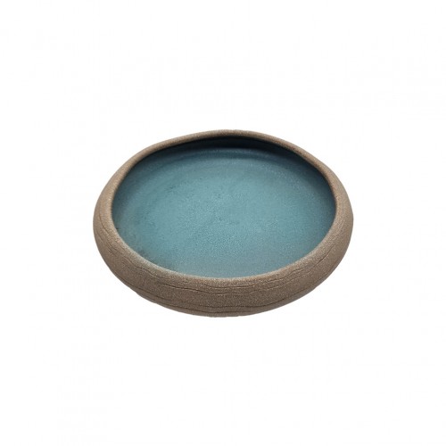 Πιάτο stoneware βαθύ 23cm 5cm ύψος σειρά Canal Χειροποίητο Margo c477958