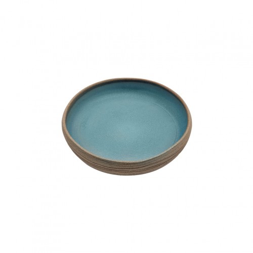 Πιάτο stoneware βαθύ gourmet 22cm 4cm ύψος σειρά Canal Χειροποίητο Margo c477961