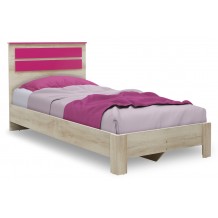 Κρεβάτι παιδικό Looney pakoworld σε χρώμα castillo ροζ 100x200εκ c478073