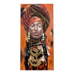 Πίνακας σε καμβά Afro Inart 70x3x140εκ c478100