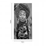 Πίνακας σε καμβά Afro Inart 70x3x140εκ c478100