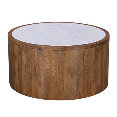 ABU DHABI COFFEE TABLE ΚΑΡΥΔΙ ΛΕΥΚΟ 80x80xH45cm c478287