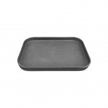 Πιάτο πορσελάνης με κάθετα πλαϊνά 29 2x19 5xΥ2 2cm μαύρο ματ σειρά IRON Black Prego Σετ 6 c478295