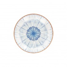 Πιάτο ρηχό Μελαμίνης φ25 5cm με σχέδιο Morleos Σετ 6 c478329