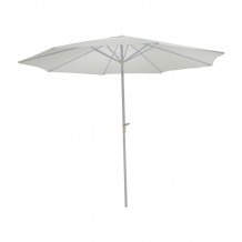 Ομπρέλα επαγγελματική Frow pakoworld μονοκόμματος ιστός λευκό αλουμίνιο μπεζ ύφασμα Φ3m c478662