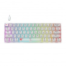 Gaming πληκτρολόγιο - Havit KB877L Transparent White c478728