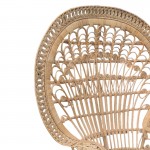 Πολυθρόνα Dorothy Inart με μπεζ μαξιλάρι φυσικό rattan 115x57x150εκ c478780