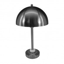 Επιτραπέζιο φωτιστικό Lustrous Inart Ε27 ασημί μέταλλο Φ25x42εκ c478798