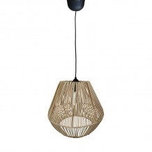Φωτιστικό οροφής Lilabel Inart ψάθινο λευκό Φ25x84εκ c478822 Φωτιστικό οροφής Lilabel Inart ψάθινο λευκό Φ25x84εκ c478822