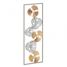 Διακοσμητικό τοίχου Blomma pakoworld αντικέ χρυσό μέταλλο 31x3 5x90εκ c478847