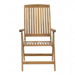 Τραπεζαρία Zerco Falov pakoworld σετ 5τεμ φυσικό μασίφ ξύλο ακακίας 130x80x72εκ c478864