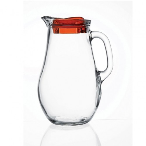 BISTRO JUG W RED LID 1850CC H 24 D 17 24CM P 120 GB1 OB6 Pasabahce Σετ 6 c478903