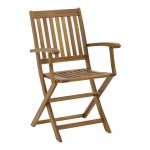 Τραπεζαρία Joter Falov pakoworld σετ 5τεμ φυσικό μασίφ ξύλο ακακίας 130x80x72εκ c478933