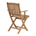 Τραπεζαρία Recofly Falov pakoworld σετ 5τεμ φυσικό μασίφ ξύλο ακακίας 130x80x72εκ c478936