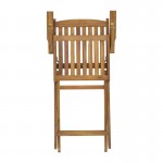 Τραπεζαρία Recofly Falov pakoworld σετ 5τεμ φυσικό μασίφ ξύλο ακακίας 130x80x72εκ c478936