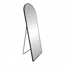 Καθρέπτης Lorens Inart μαύρο αλουμίνιο 46x2 5x150εκ c479037