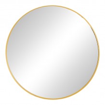 Καθρέπτης Emmett Inart χρυσό αλουμίνιο Φ80x2 5εκ c479047