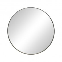 Καθρέπτης Nhaos Inart μαύρο αλουμίνιο Φ60x2 5εκ c479050