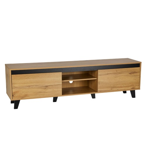 ARABICA TV STAND SONOMA ΜΑΥΡΟ 170x38xH49cm c479165