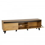 ARABICA TV STAND SONOMA ΜΑΥΡΟ 170x38xH49cm c479165