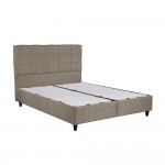 DEAL SET ΚΡΕΒΑΤΙ ΜΕ ΑΠΟΘΗΚ ΧΩΡΟ ΚΑΙ ΣΤΡΩΜΑ BEIGE 160x200cm 14-753 210x162xH120cm c479169