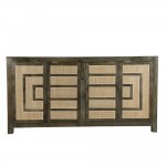 MAIANDROS ΜΠΟΥΦΕΣ ΚΑΦΕ ΣΚΟΥΡΟ ΦΥΣΙΚΟ 200x46xH102cm c479171