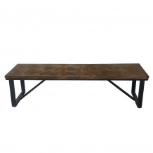 MAIANDROS ΠΑΓΚΑΚΙ ΚΑΦΕ ΣΚΟΥΡΟ 170x45xH45cm c479175