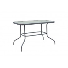 Τραπέζι Valor pakoworld μέταλλο ανθρακί γυαλί 110x60x70εκ c479251 Τραπέζι Valor pakoworld μέταλλο ανθρακί γυαλί 110x60x70εκ c479251