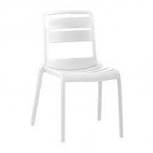 SERENATA Καρέκλα Στοιβαζόμενη PP UV Άσπρο c479267