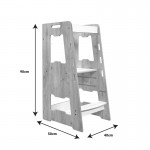 Πύργος εκμάθησης Farsene pakoworld φυσικό λευκό mdf 40x50x90εκ c479293