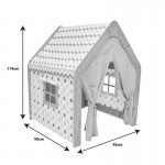 Παιδικό σπίτι Montessori Hosnele pakoworld λευκό μπλε mdf 95x90x114εκ c479297