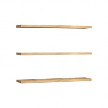 Ραφιέρα τοίχου Edna pakoworld μελαμίνη σε φυσική απόχρωση 60x14 5x1 8εκ c479301