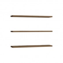 Ραφιέρα τοίχου Edna pakoworld μελαμίνη σε καρυδί απόχρωση 60x14 5x1 8εκ c479343