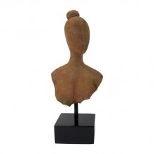 Επιτραπέζιο διακοσμητικό Lafia I Inart φυσικό μάνγκο ξύλο-μέταλλο 17 5x11 5x42εκ c479519