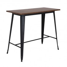 RELIX Wood Dark Oak Τραπέζι Bar-Pro Μέταλλο Βαφή Μαύρο c479609 RELIX Wood Dark Oak Τραπέζι Bar-Pro Μέταλλο Βαφή Μαύρο c479609