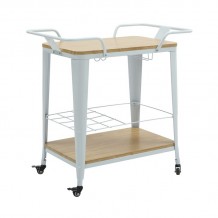 RELIX Trolley Bar-Pro Μέταλλο Βαφή Άσπρο MDF Απόχρωση Φυσικό c479610 RELIX Trolley Bar-Pro Μέταλλο Βαφή Άσπρο MDF Απόχρωση Φυσικό c479610